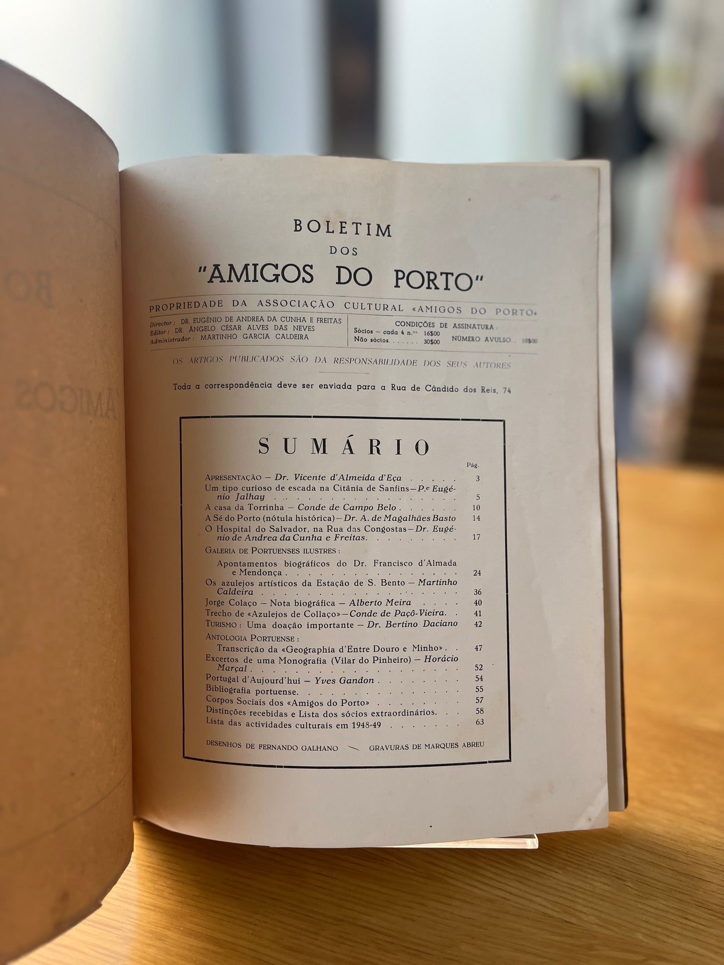 BOLETIM DOS "AMIGOS DO PORTO"