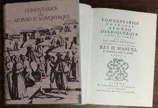 COMMENTARIOS/ DO GRANDE/ AFONSO DALBOQUERQUE/ CAPITÃO GERAL/ QUE FOI/ DAS INDIAS ORIENTAES/ EM TEMPO DO MUITO PODEROSO/ REY D. MANUEL/ O PRIMEIRO DESTE NOME