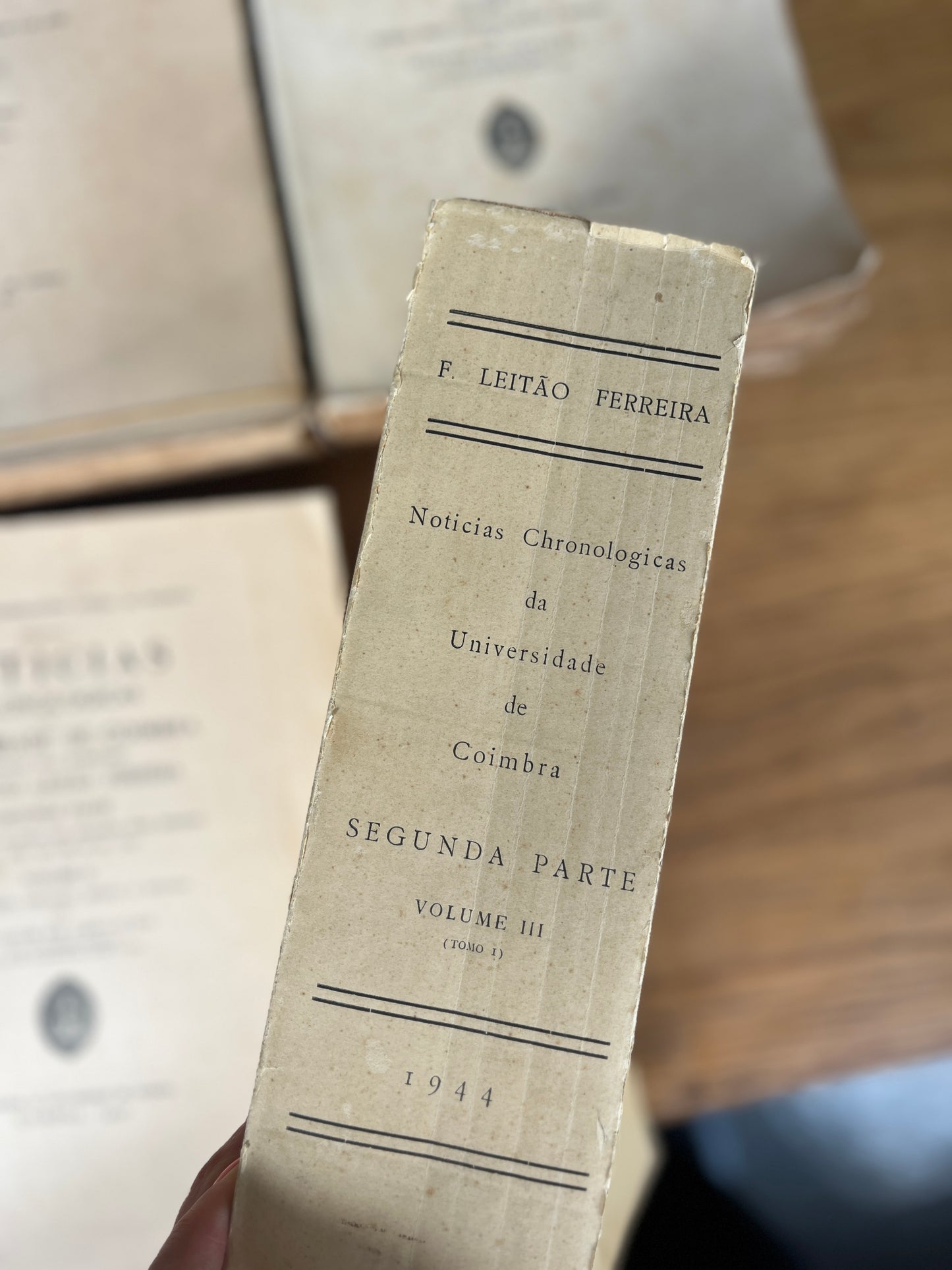 NOTICIAS CHRONOLOGICAS DA UNIVERSIDADE DE COIMBRA, 4 VOL.