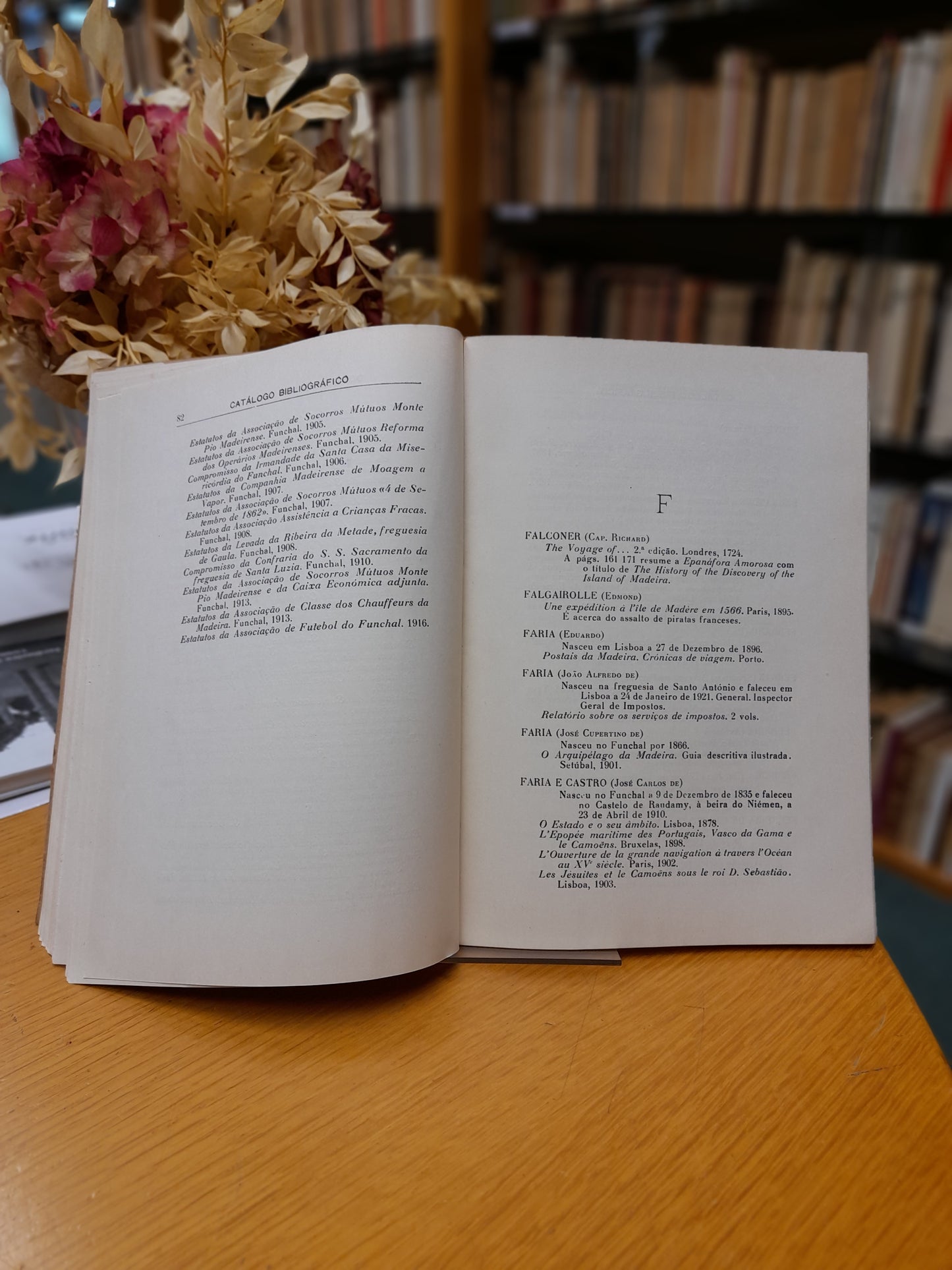 CATÁLOGO BIBLIOGRÁFICO DO ARQUIPÉLAGO DA MADEIRA