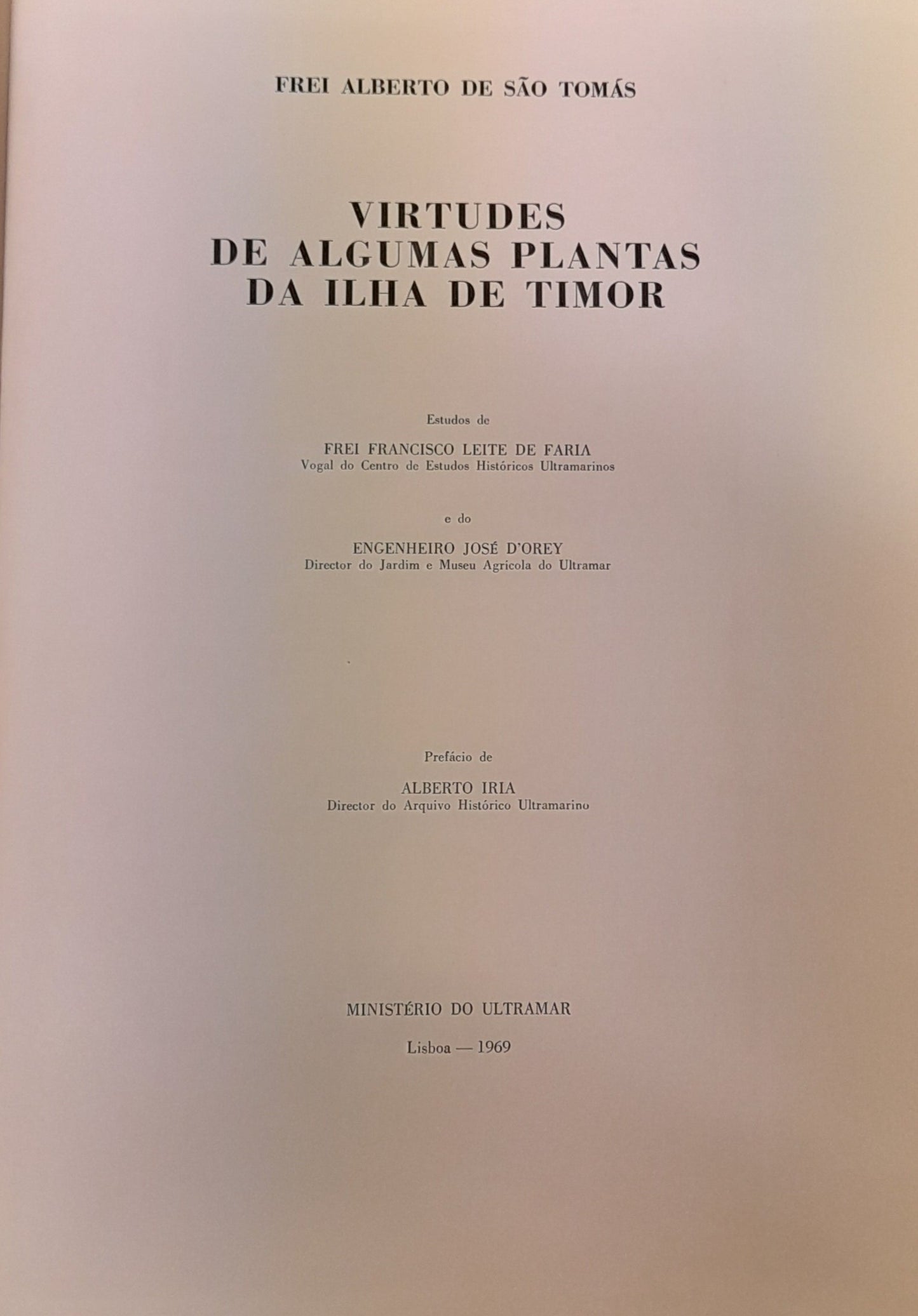 VIRTUDES DE ALGUMAS PLANTAS DA ILHA DE TIMOR