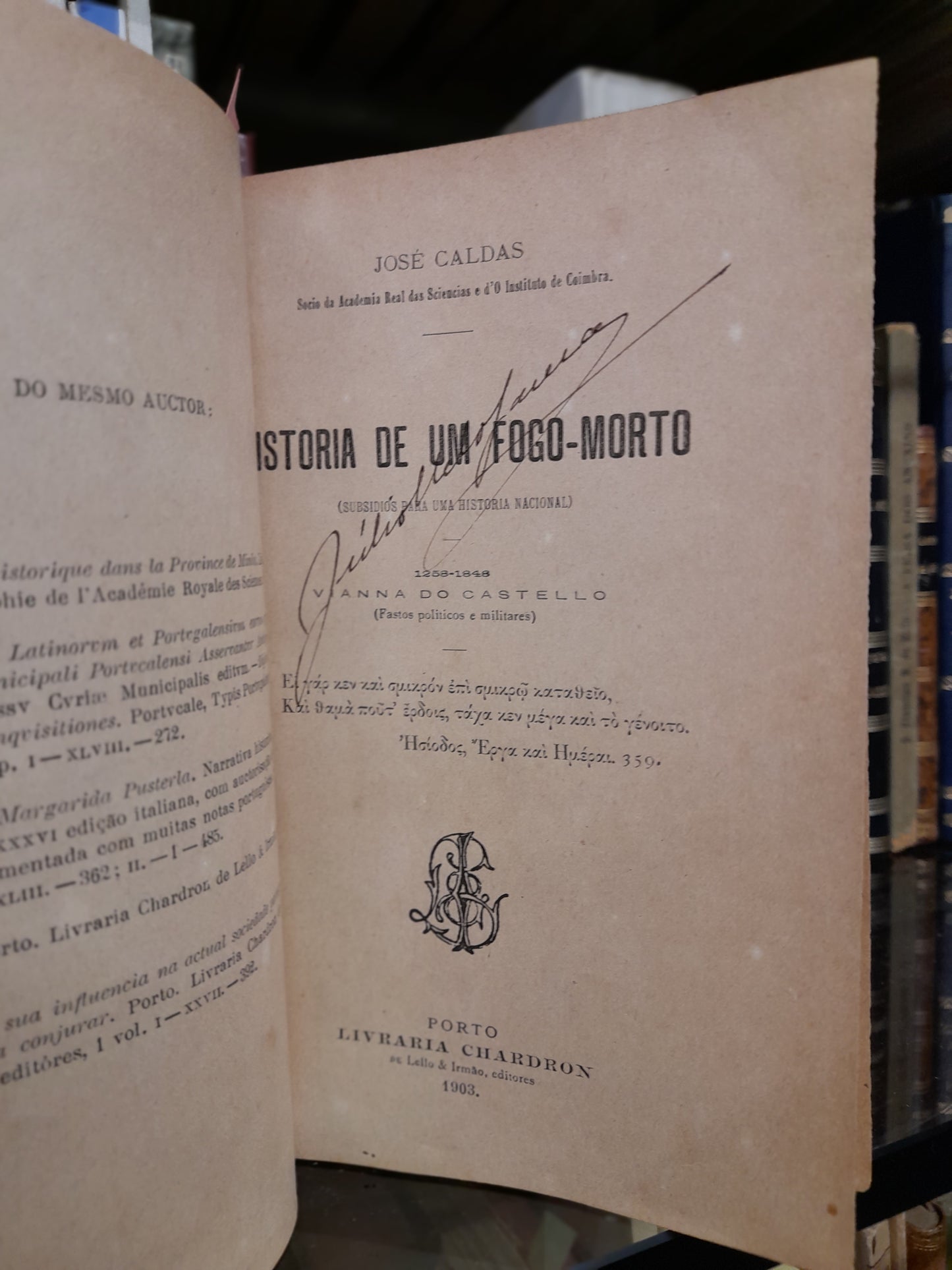 HISTORIA DE UM FOGO-MORTO