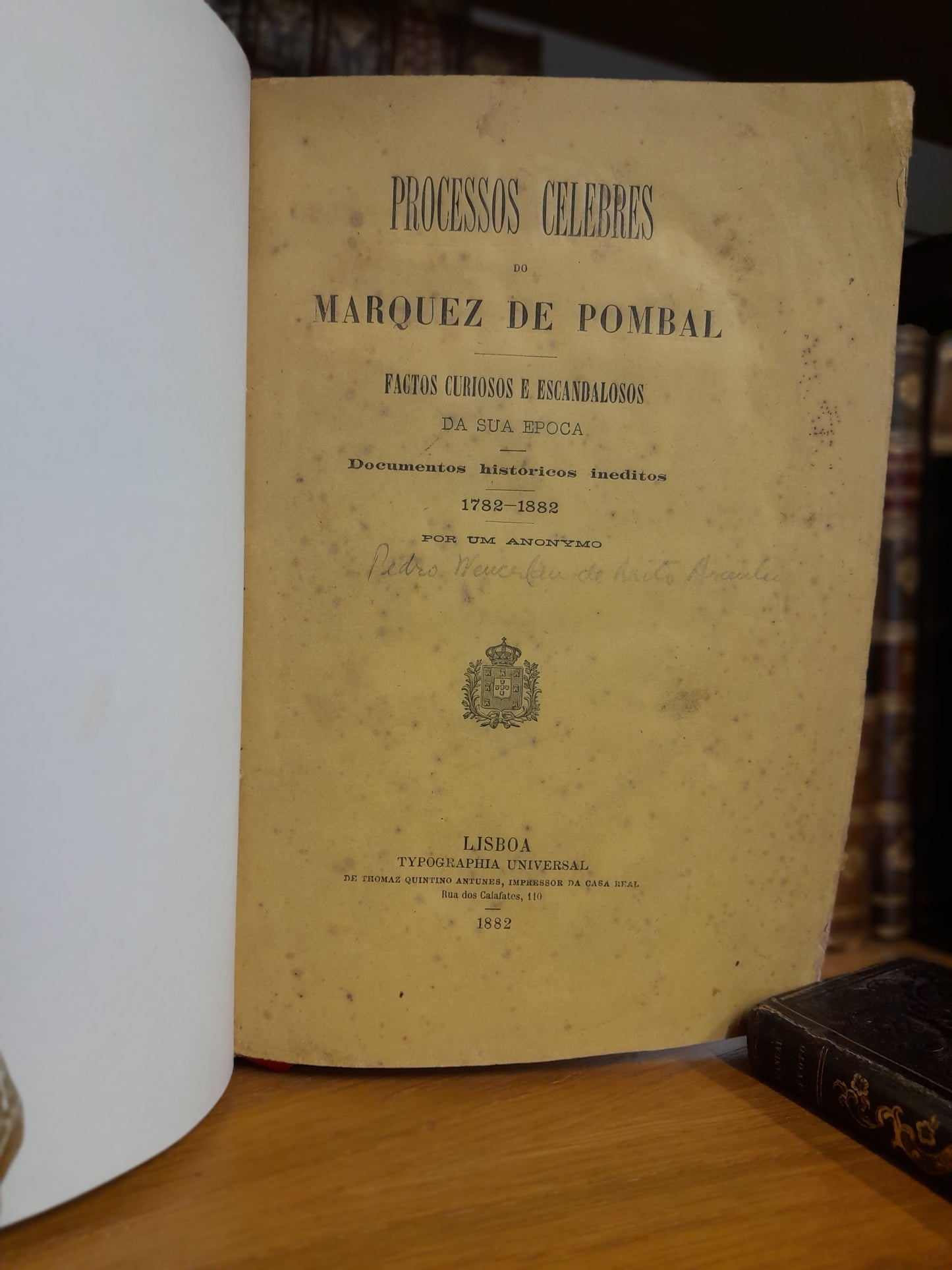 PROCESSOS CELEBRES DO MARQUEZ DE POMBAL