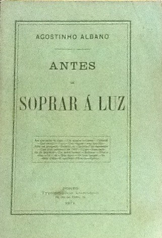 ANTES DE SOPRAR À LUZ