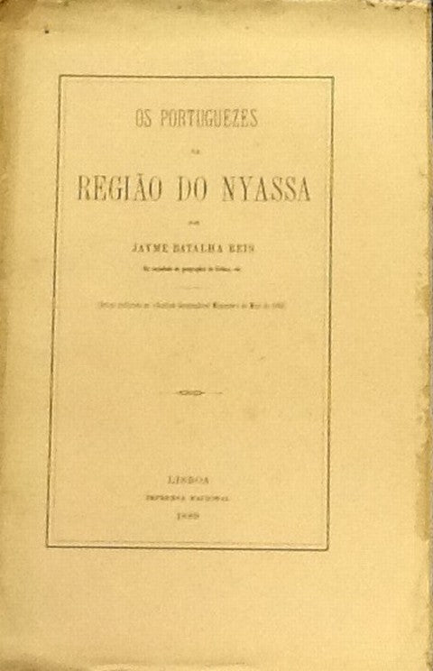 OS PORTUGUEZES NA REGIÃO DO NYASSA POR (...)