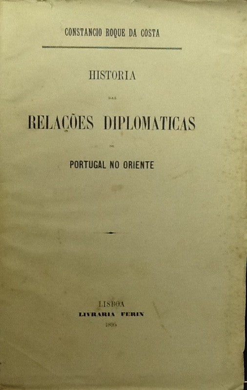 HISTORIA DAS RELAÇÕES DIPLOMATICAS