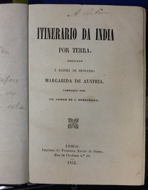 ITINERARIO DA INDIA