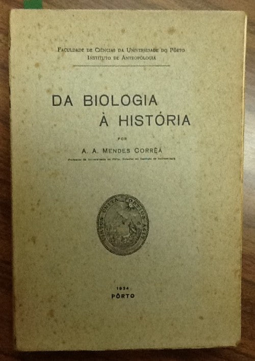 DA BIOLOGIA À HISTÓRIA