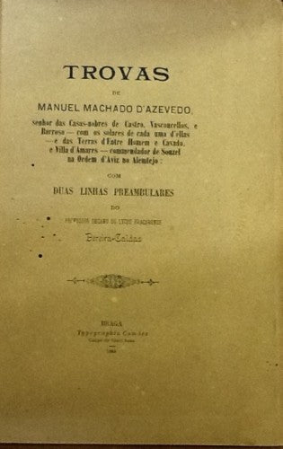 DE MANUEL MACHADO D`AZEVEDO