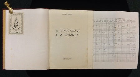 A EDUCAÇÃO E A CRIANÇA - PORTO, 1955. SEPARATA DO Nº 4 DA «REVISTA DO NORTE» 5 PÁGS.; 23 CM. COM DEDICATORIA MANUSCRITA.