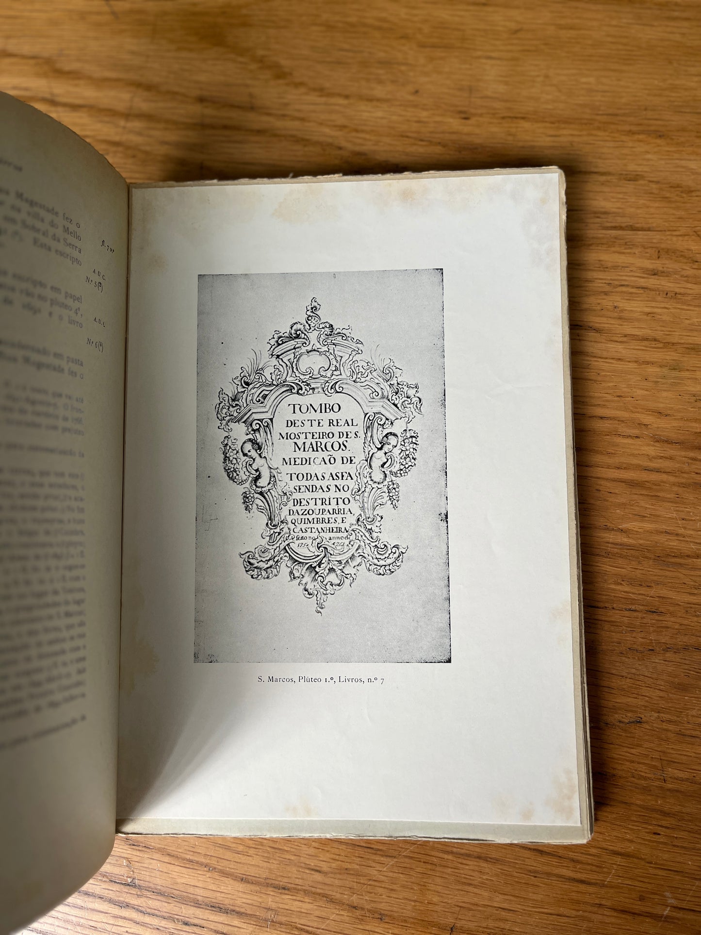 INDEX DOS TITULOS DO CARTORIO DO MOSTEIRO DE S. MARCOS (1766)