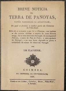 BREVE NOTICIA DA TERRA DE PANOYAS