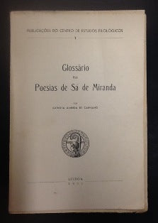 GLOSSÁRIO DAS POESIAS DE SÁ DE MIRANDA