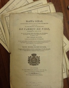 MAPPA GERAL/ DOS ENFERMOS, QUE NO ANNO DE 1822, CONCORRERÃO/ A FAZER USO/ DA AGOA MEDECINAL SULFURIA DA VILLA DE CABEÇO DE VIDE,