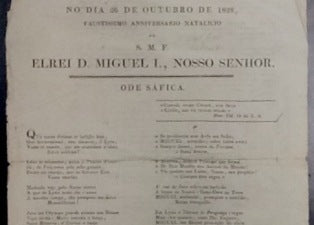 ELREI D. MIGUEL I, NOSSO SENHOR
