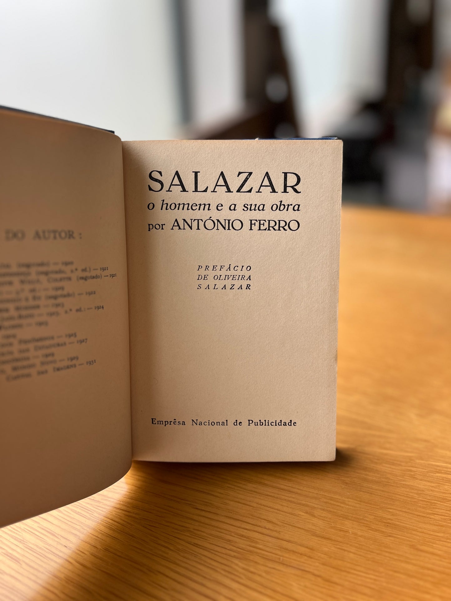 SALAZAR, O HOMEM E A SUA OBRA