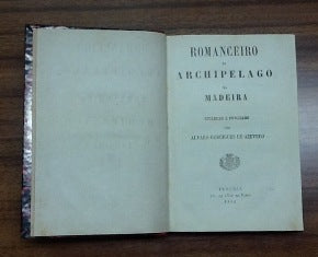 ROMANCEIRO DO ARCHIPELAGO DA MADEIRA