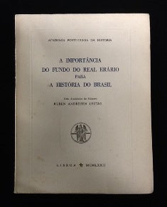 A IMPORTÂNCIA DO FUNDO DO REAL ERÁRIO PARA A HISTÓRIA DO BRASIL.