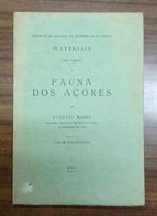 MATERIAIS PARA O ESTUDO DA FAUNA DOS AÇORES