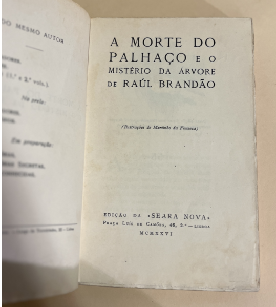 A MORTE DO PALHAÇO E O MISTÉRIO DA ÁRVORE