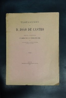 TESTAMENTO DE D. JOÃO DE CASTRO