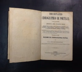 DICCIONARIO CHOROGRAPHICO DE PORTUGAL
