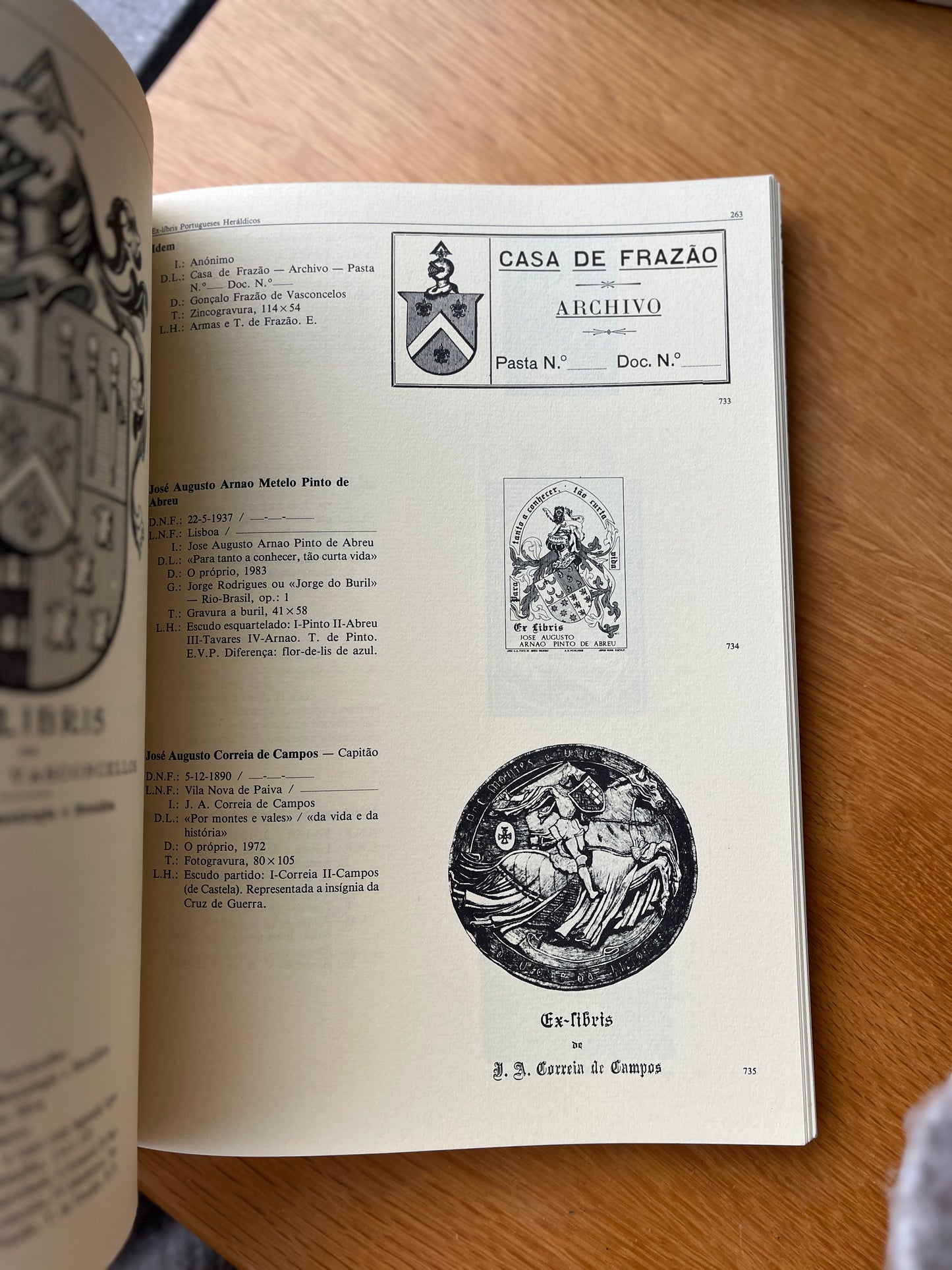 EX-LIBRIS PORTUGUESES HERÁLDICOS, TOMO I E II