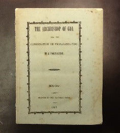 THE ARCHBISHOP OF GOA AND THE CONGREGATION DE PROPAGANDA FIDE: