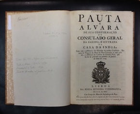 DE SUA CONFIRMAÇÃO DO CONSULADO GERAL DA SAHIDA, E ENTRADA NA CASA DA INDIA,