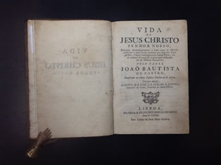 VIDA DE JESUS CHRISTO SENHOR NOSSO,
