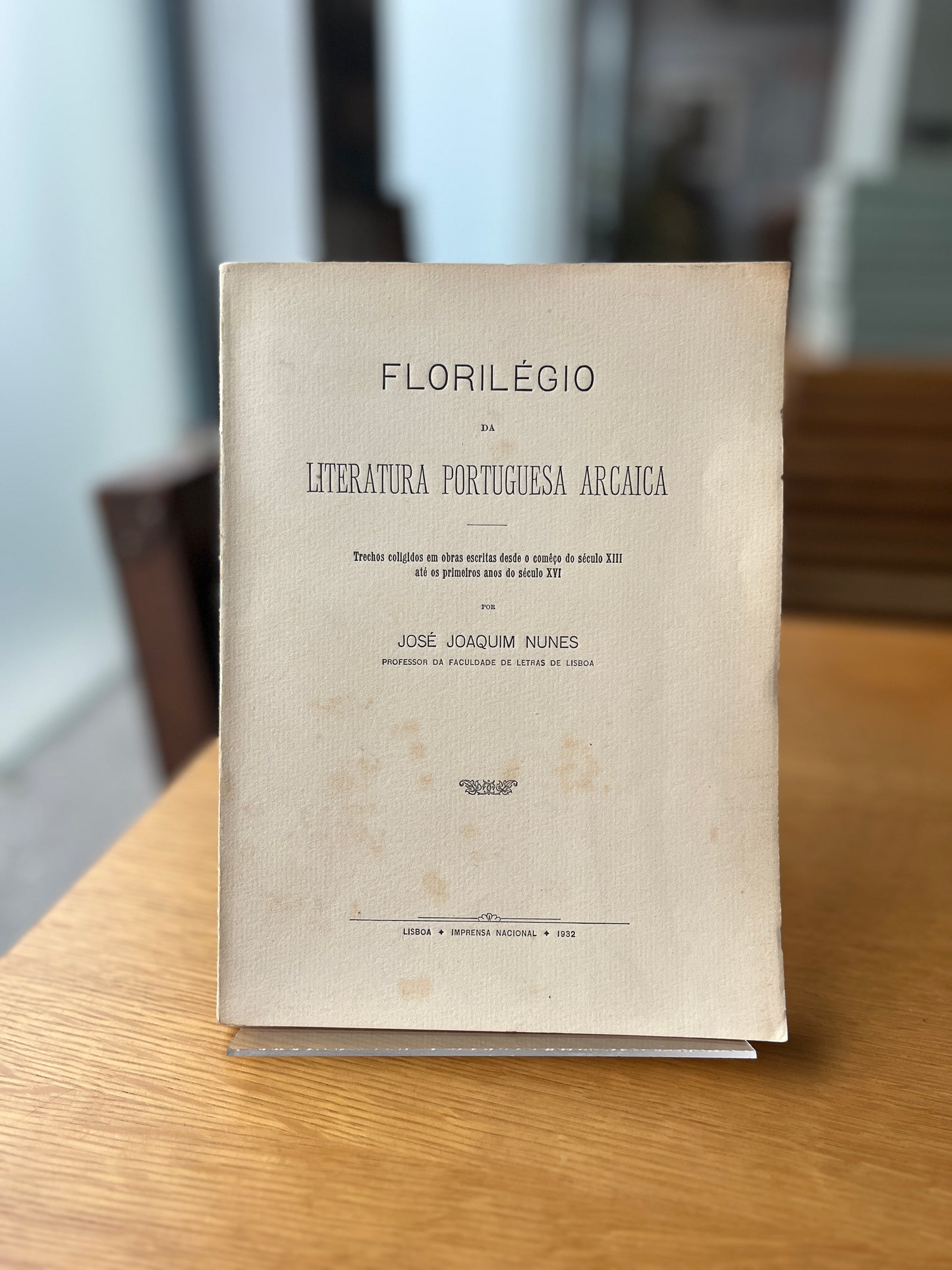 FLORILÉGIO DA LITERATURA PORTUGUESA ARCAICA