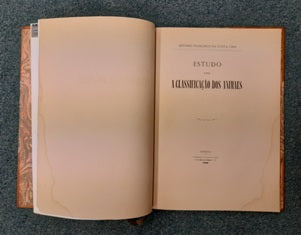 ESTUDO SOBRE A CLASSIFICAÇÃO DOS ANIMAES