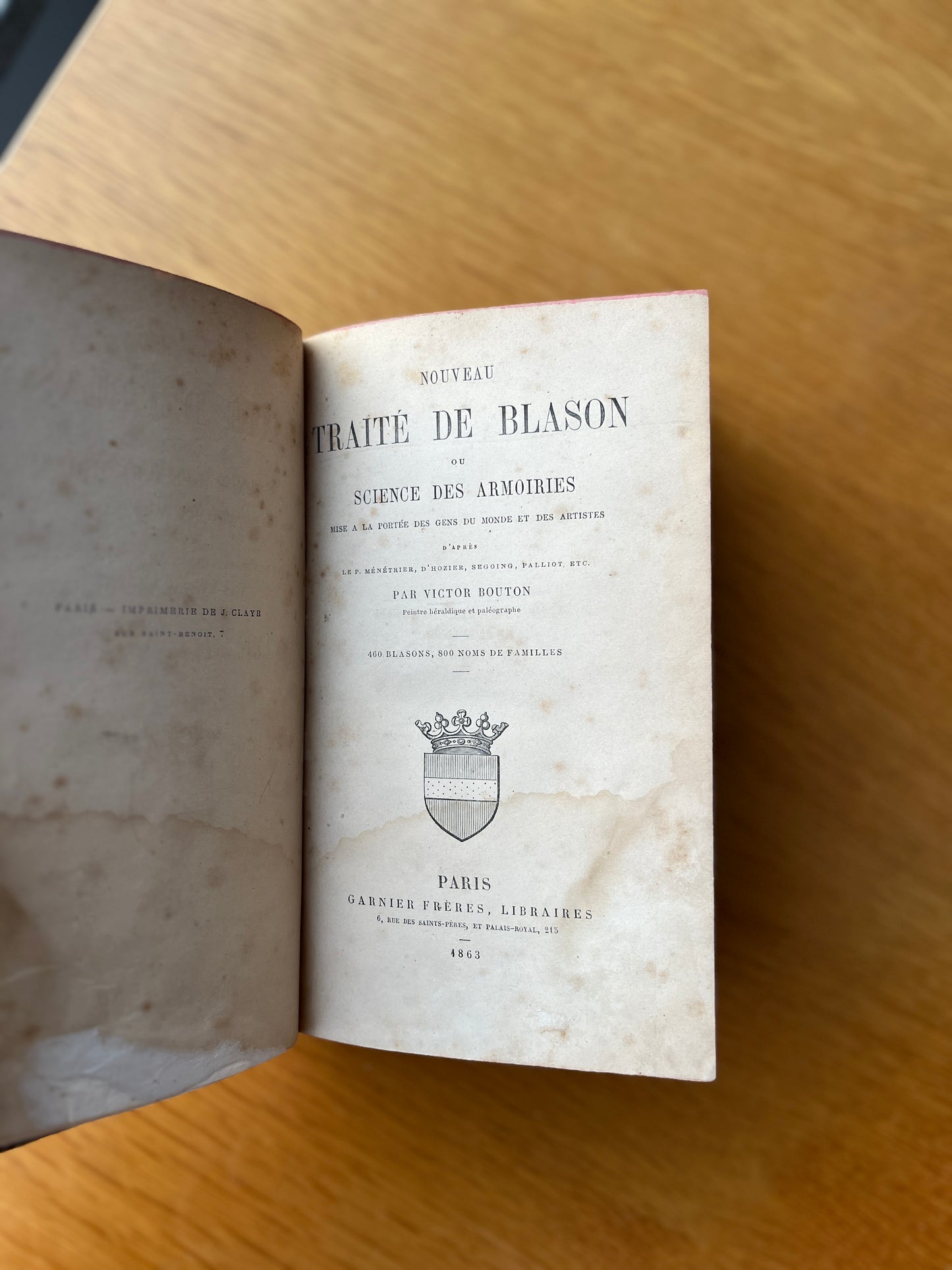 NOVEAU TRAITÉ DE BLASON