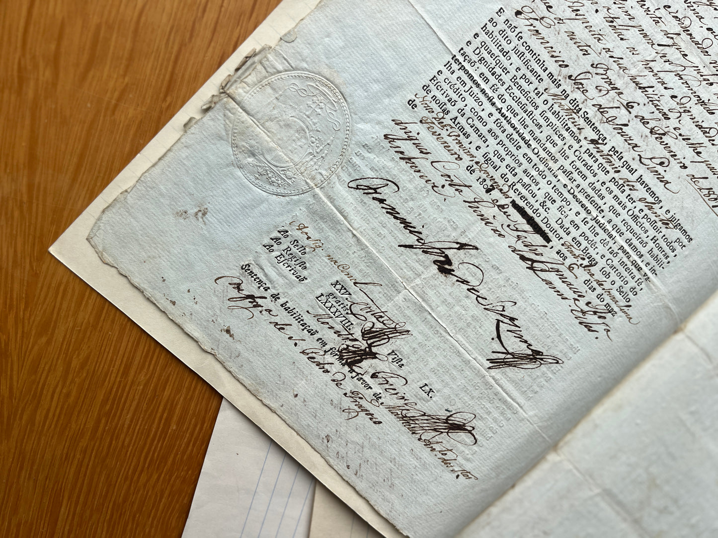 CONJUNTO DE MANUSCRITOS REFERENTES A FR. MATHEUS ANTÓNIO DOS SANTOS