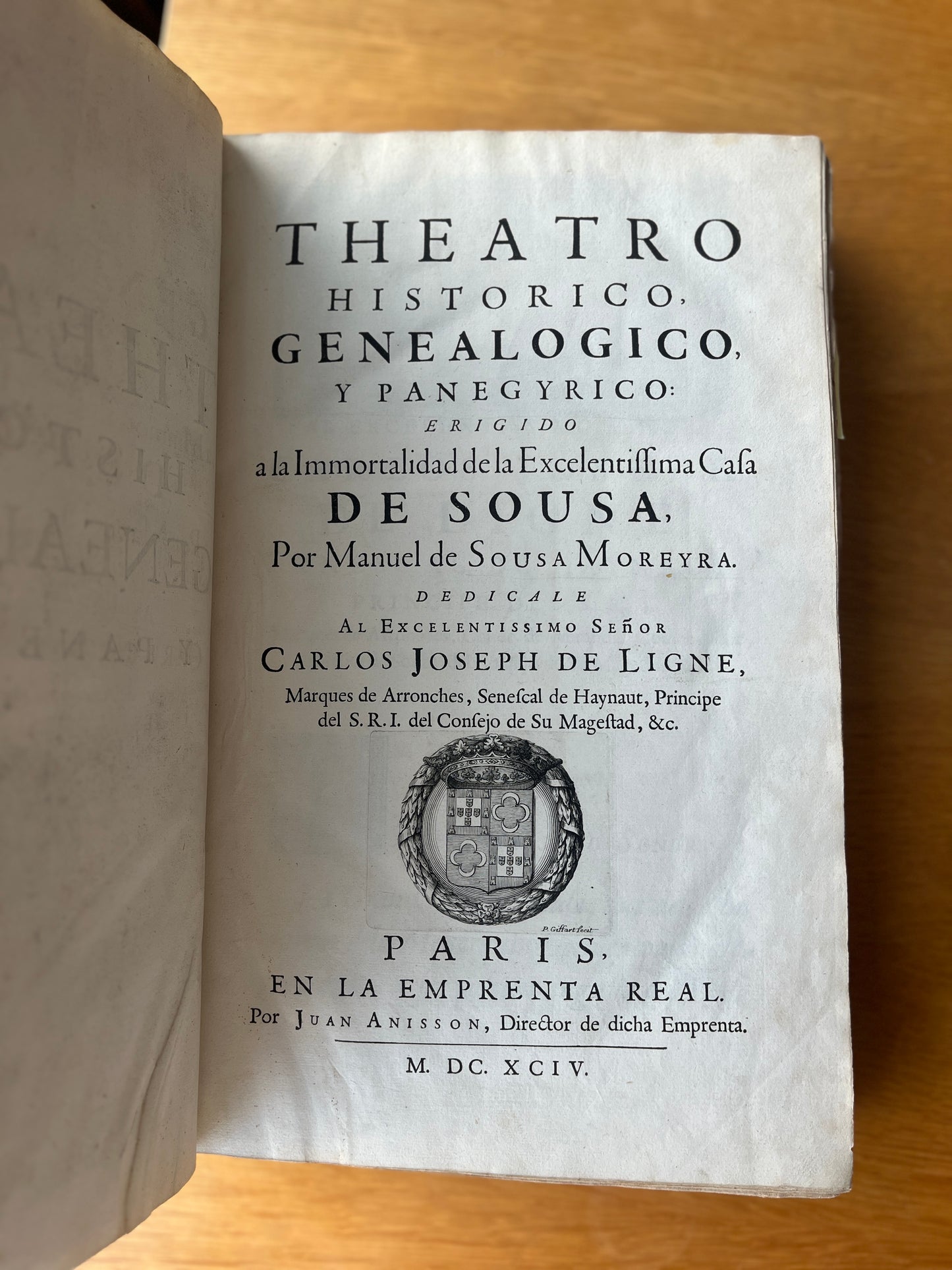 THEATRO HISTORICO, GENEALOGICO, Y PANEGYRICO