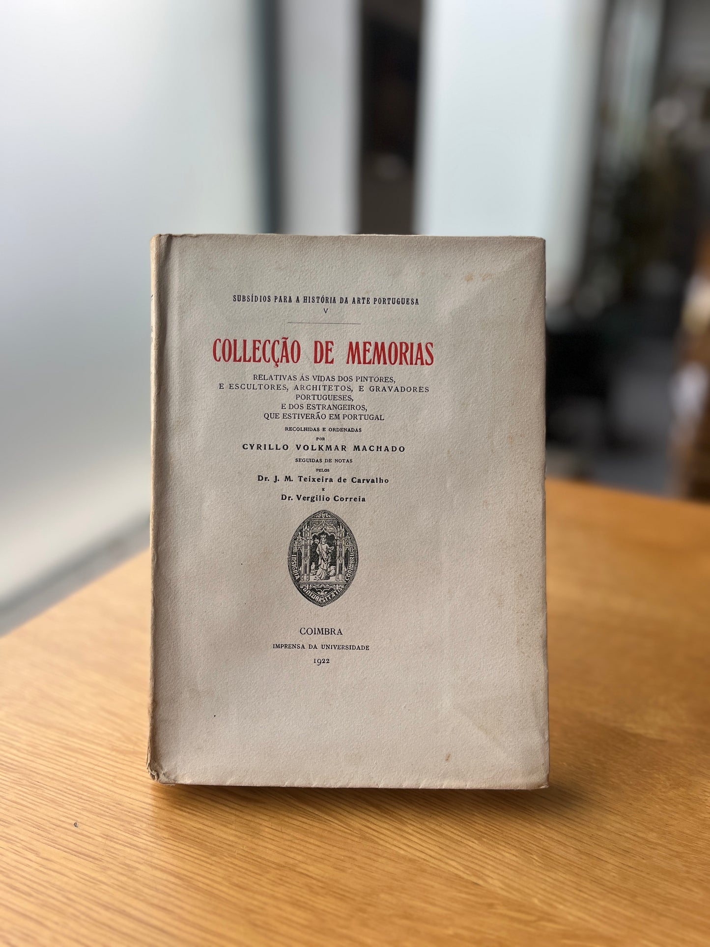 COLLECÇÃO DE MEMORIAS RELATIVAS ÀS VIDAS DOS PINTORES, E ESCULTORES, ARCHITETOS