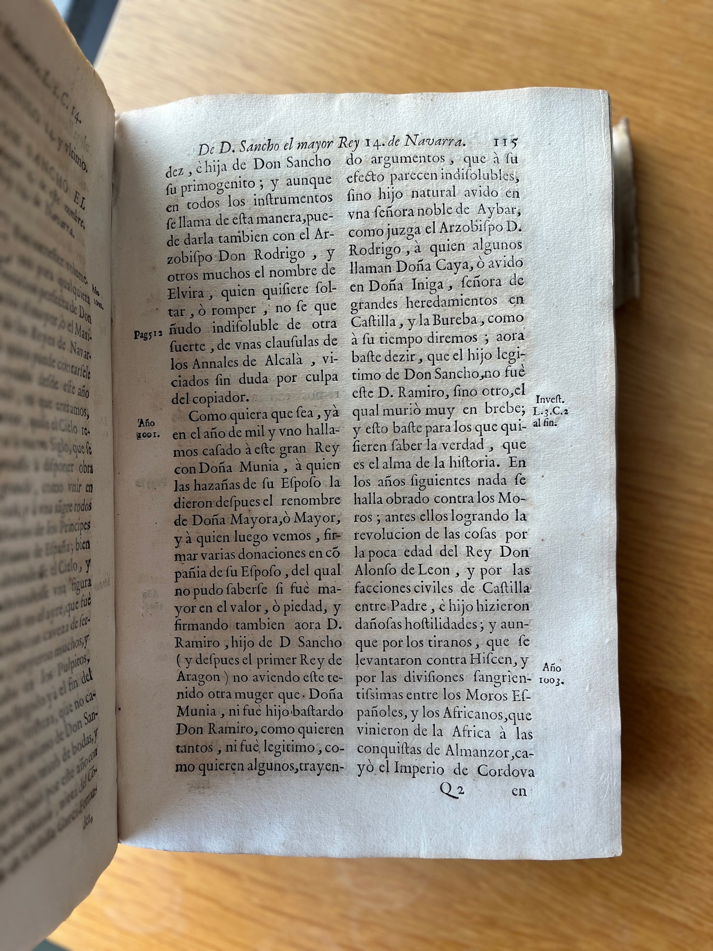 COMPENDIO DE LOS CINCO TOMOS DE LOS ANNALES DE NAVARRA