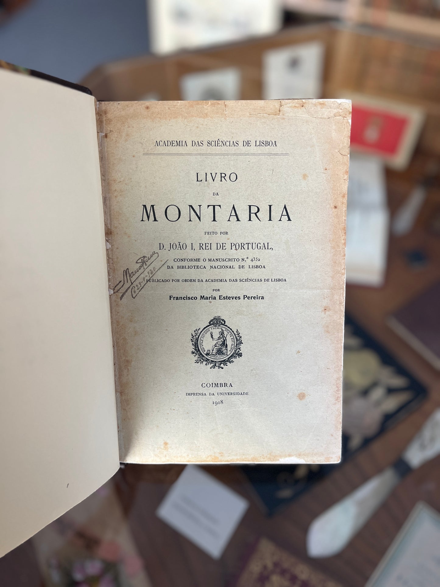 LIVRO DA MONTARIA / FEITO POR D. JOÃO I , REI DE PORTUGAL