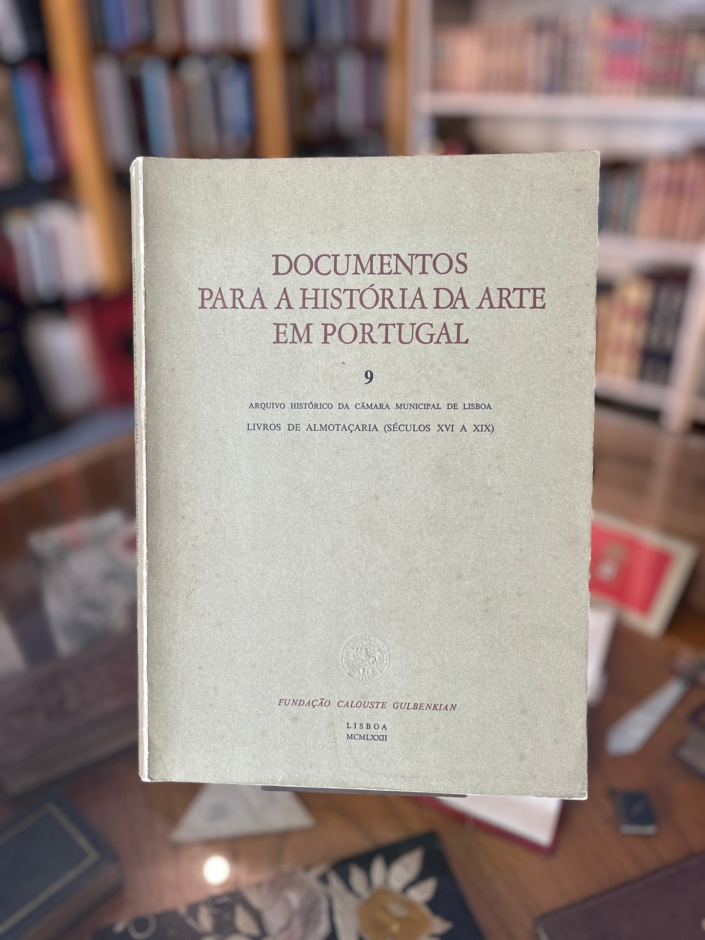 DOCUMENTOS PARA A HISTÓRIA DA ARTE EM PORTUGAL Nº 9