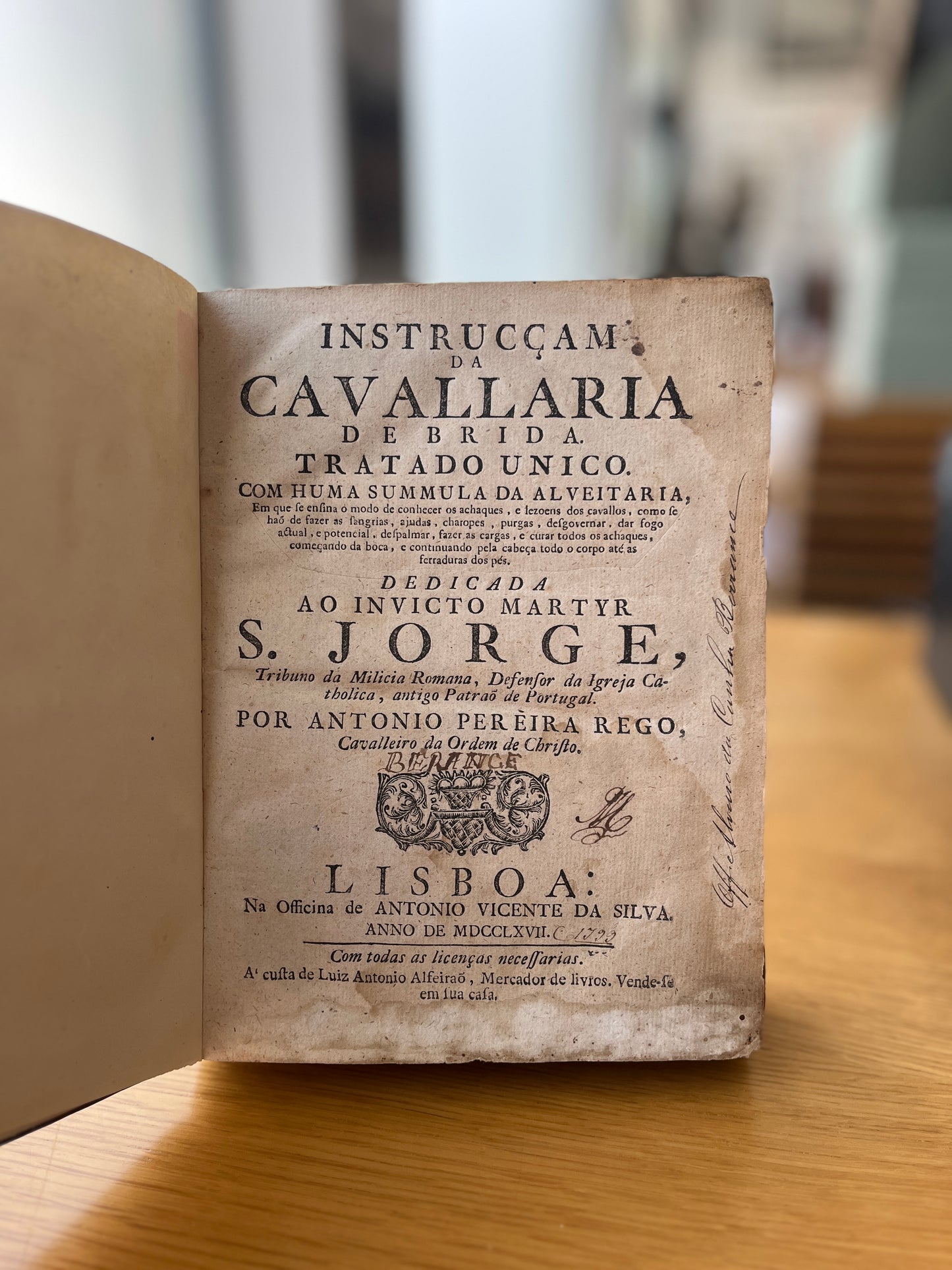 INSTRUCÇAM DA CAVALLARIA DE BRIDA