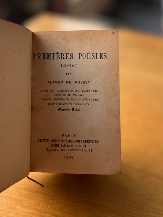 PREMIÉRES POÉSIES, 1829-1835