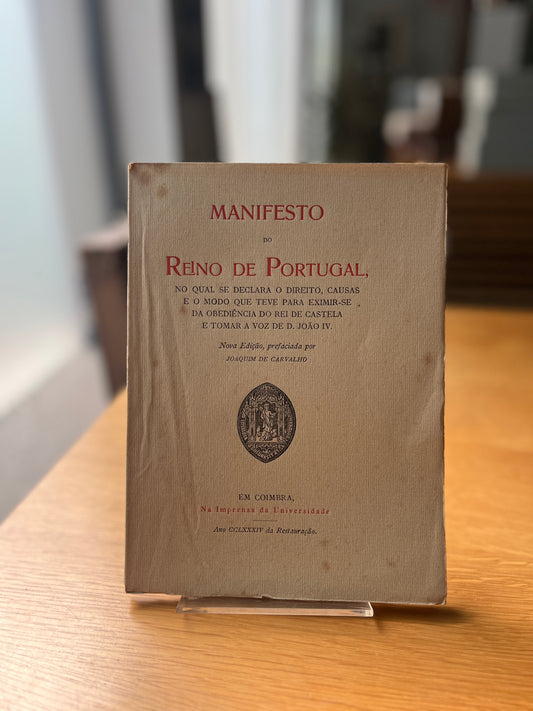 MANIFESTO DO REINO DE PORTUGAL