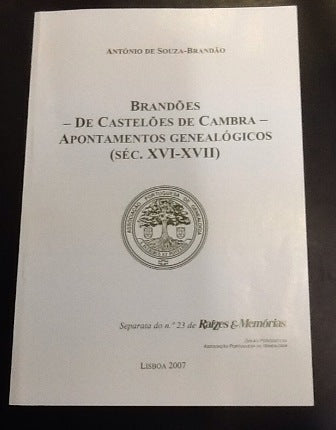 BRANDÕES- DE CASTELÕES DE CAMBRA - APONTAMENTOS GENEALÓGICOS