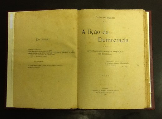 A LIÇÃO DA DEMOCRACIA