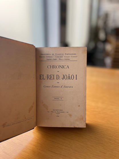 CHRONICA DE EL-REI D. JOÃO I 3VOL./1