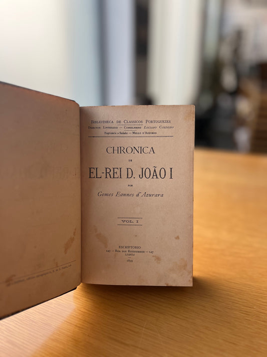 CHRONICA DE EL-REI D. JOÃO I 3VOL./1