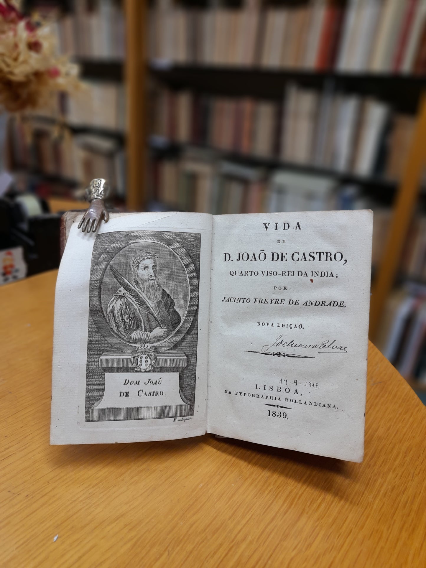 VIDA DE D. JOÃO DE CASTRO, QUARTO VISO-REI DA INDIA;