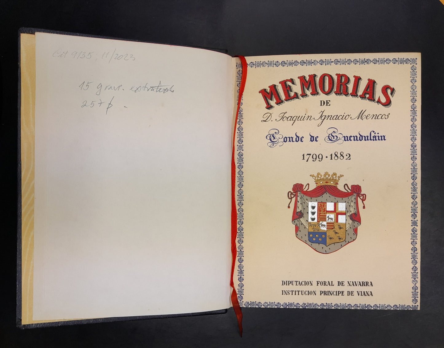 MEMORIAS DE D. JOAQUÍN IGNACIO MENCOS