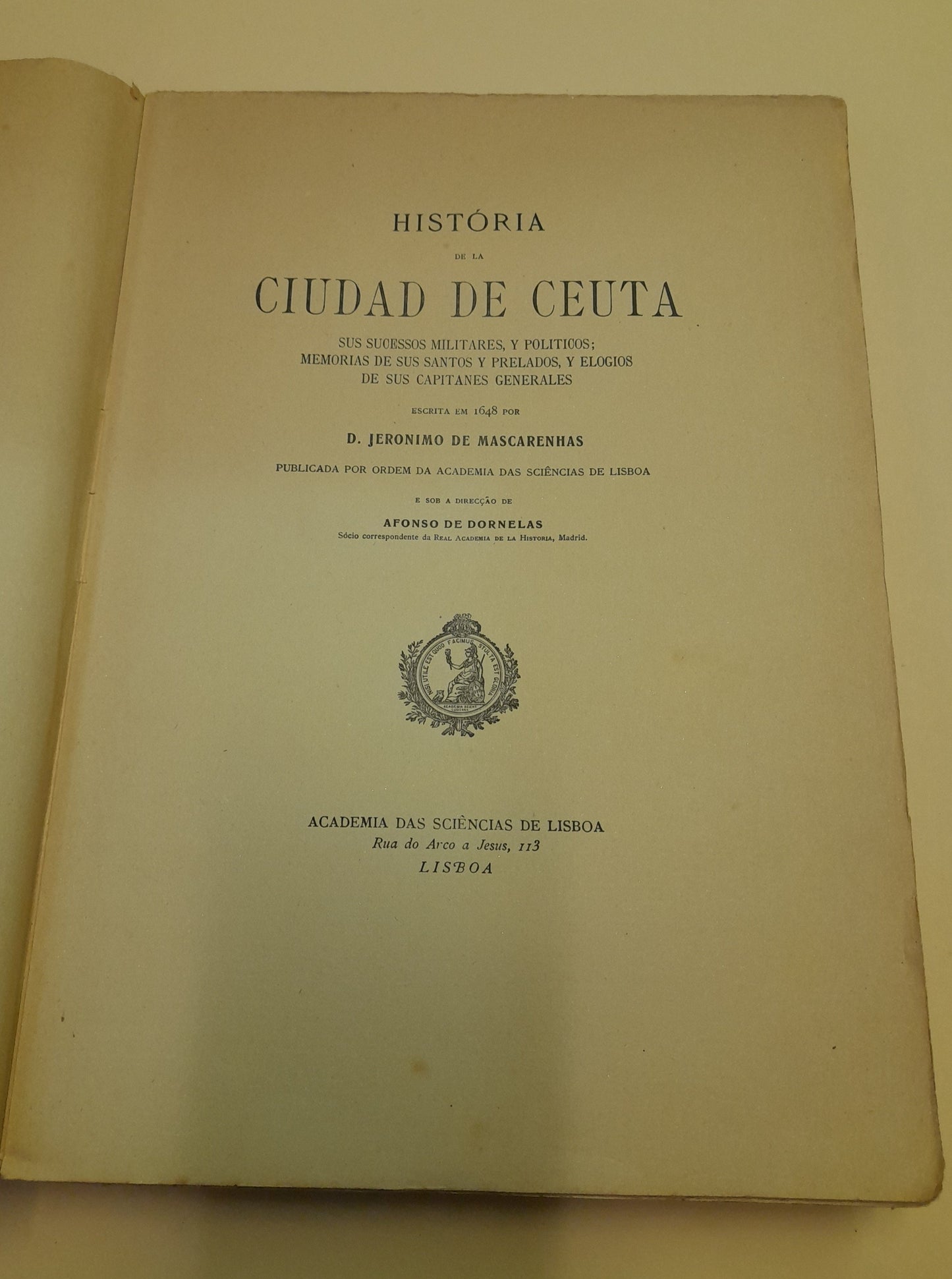 HISTÒRIA DE LA CIUDAD DE CEUTA