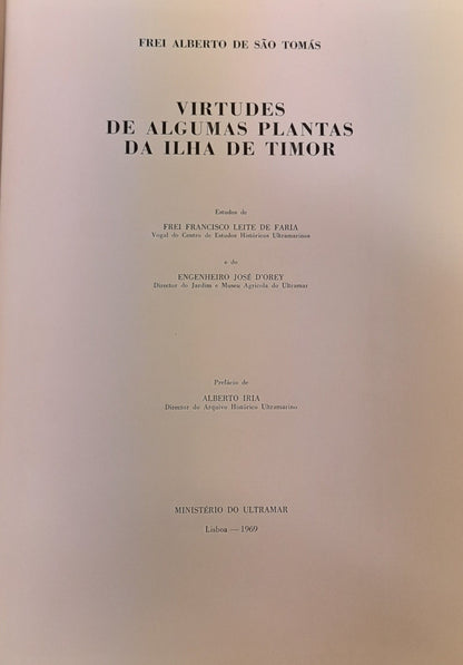 VIRTUDES DE ALGUMAS PLANTAS DA ILHA DE TIMOR